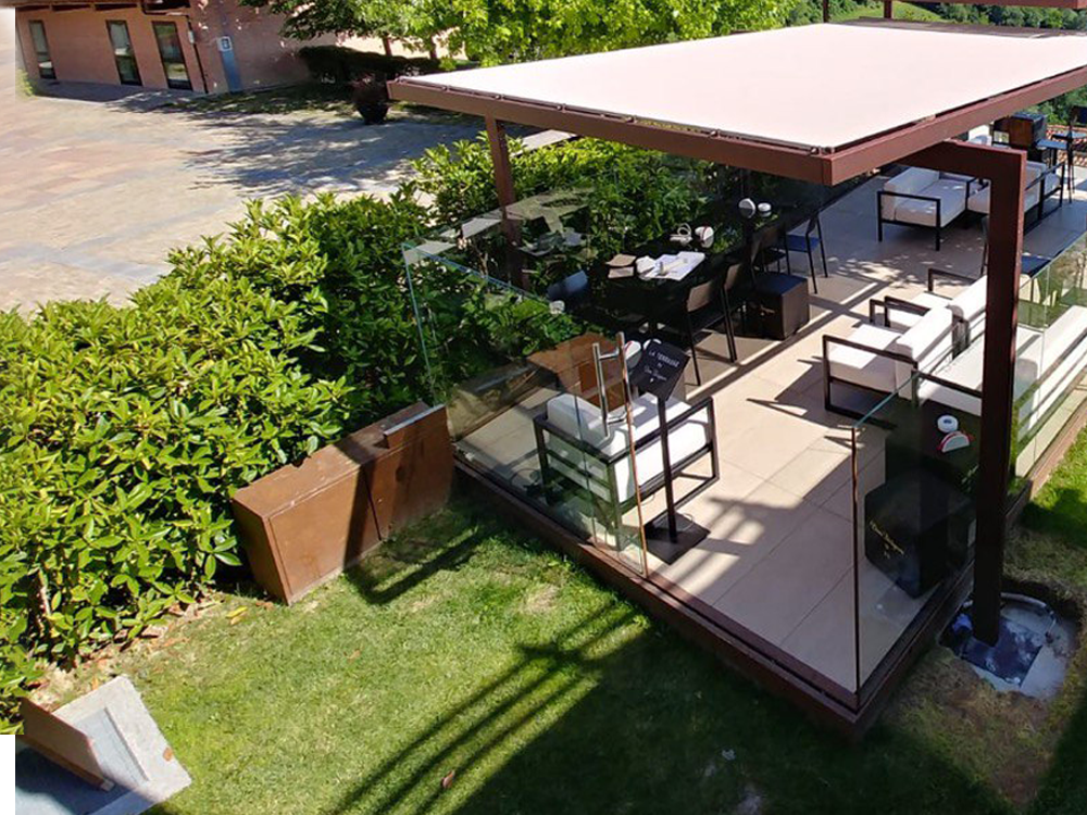 Forte dei marmi esterni arredi pergola